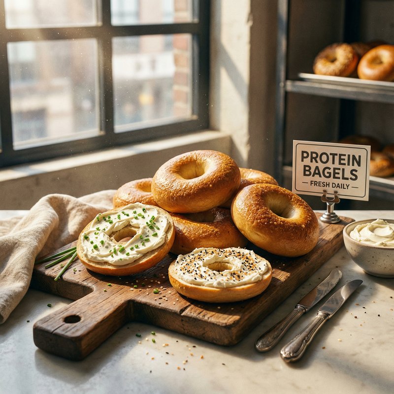 Simple Protein Bagels